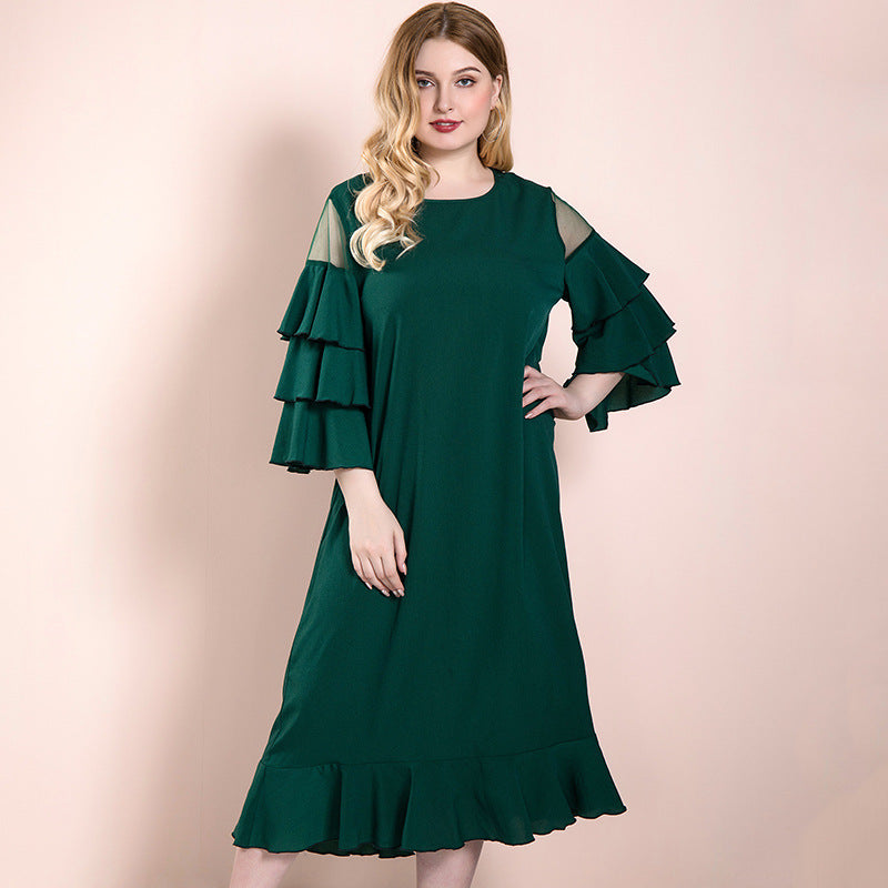 Vestido de primavera y verano para mujer, falda superventas de talla grande en Oriente Medio