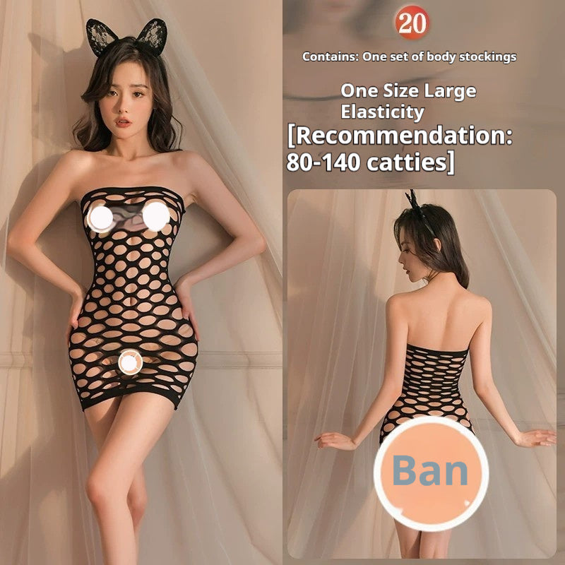 Lingerie Sexy Ouverte Passion Transparent Sense Body En Maille