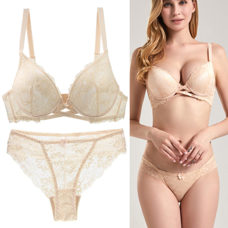 Plus Size Lace Sexy Bra Suit Women's Fashion Best-seller Underwear