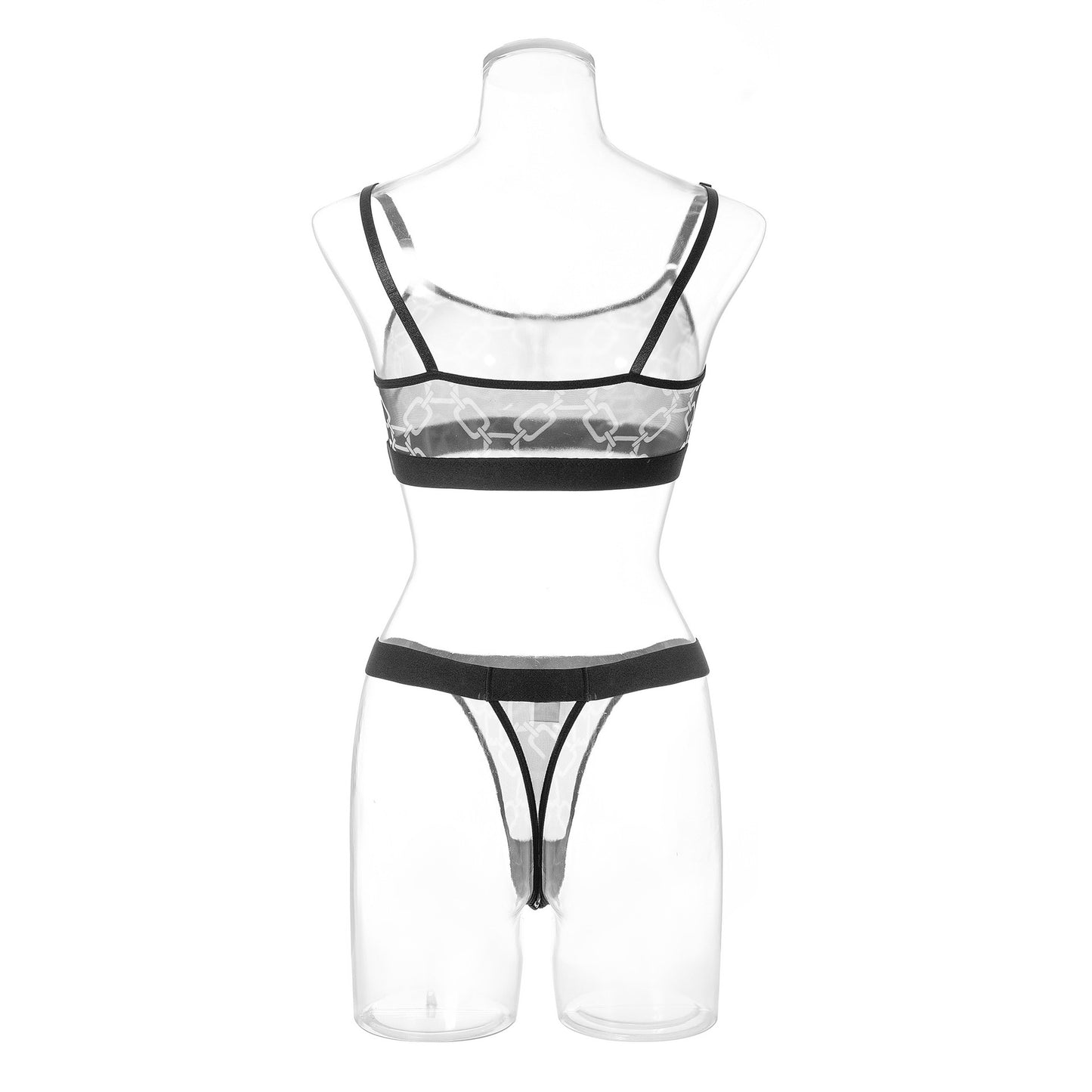 Ensemble de soutien-gorge de sous-vêtements imprimés en tissu filet à la mode pour femmes