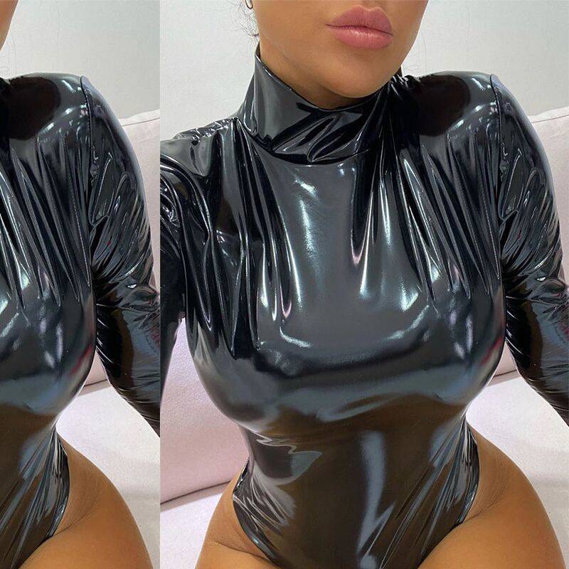 Body en cuir verni
