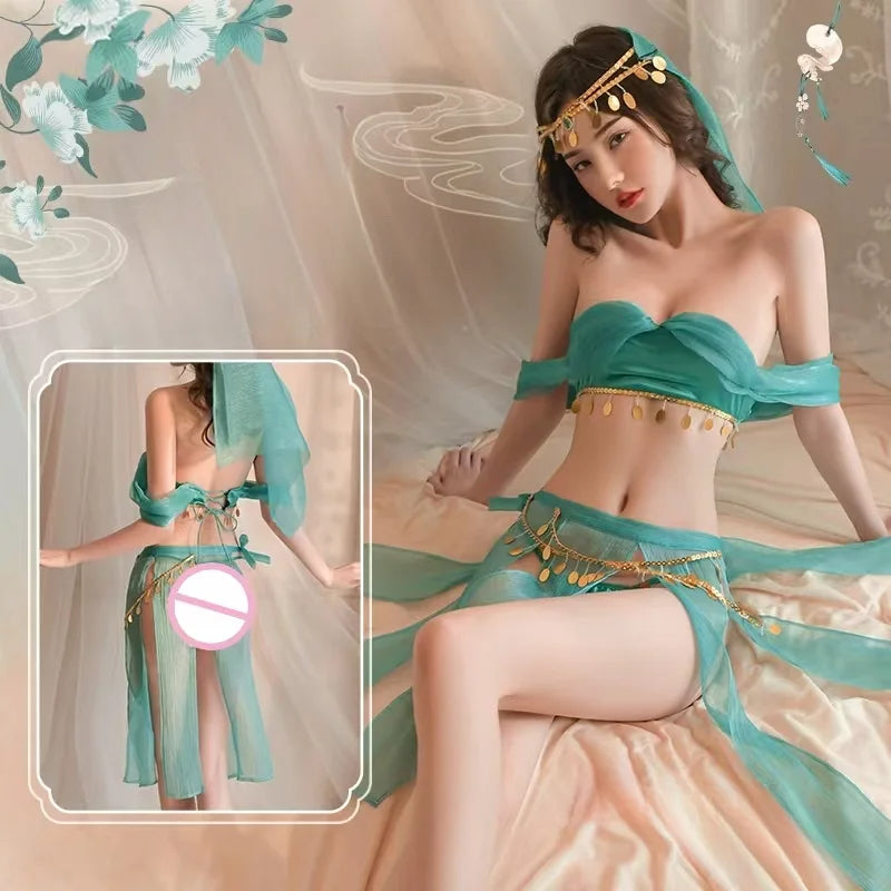 Estilo Bailarina Traje Bailando Señora Estilo Antiguo Lencería Sexy