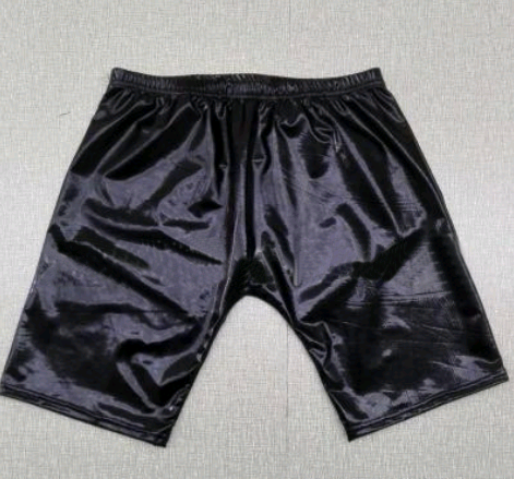 Sexy lingerie men's patent leather tight shorts nightclub show suit men's shorts