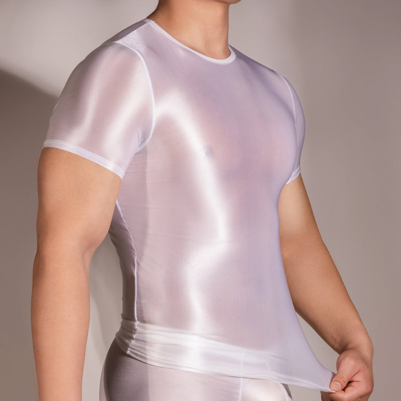 Men's Tight Super Elastic Vest Short Sleeve