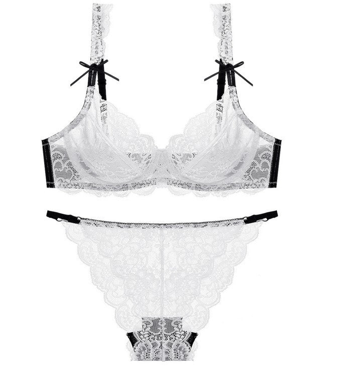 Ensemble de soutien-gorge sexy respirant en dentelle douce ultra-fine