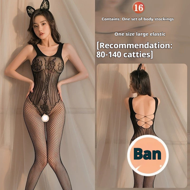 Lingerie Sexy Ouverte Passion Transparent Sense Body En Maille
