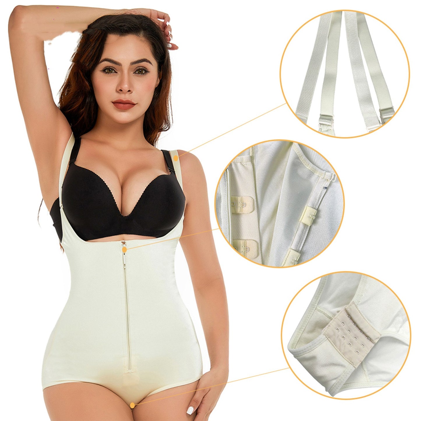 Latex Corset Women's Underwear Belly Contracting Jumpsuit