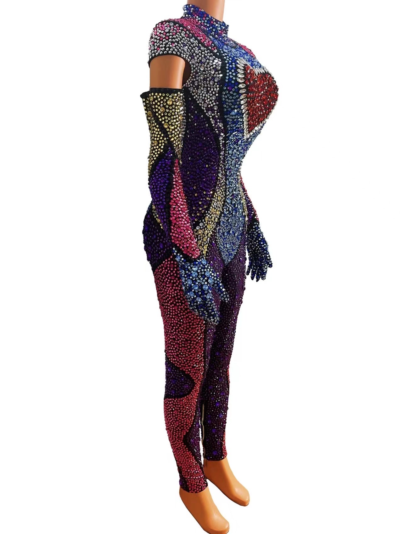 Sexy Rhinestone Women's Flash Dress