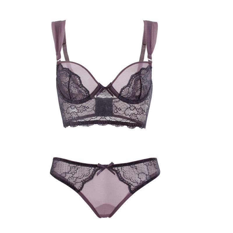 Ensemble de soutien-gorge sexy à trois points pour femme