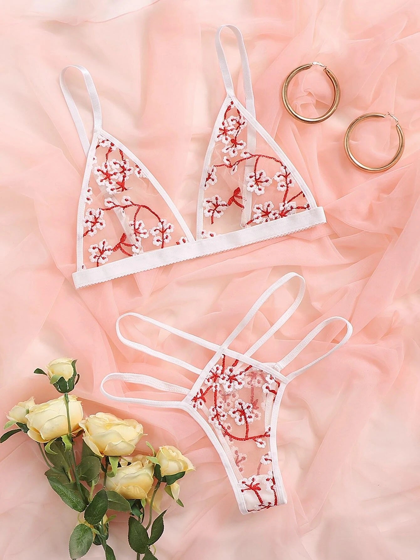 Lingerie Sensuelle Sous-Vêtements Femme Ensemble Sexy Soutien-Gorge String
