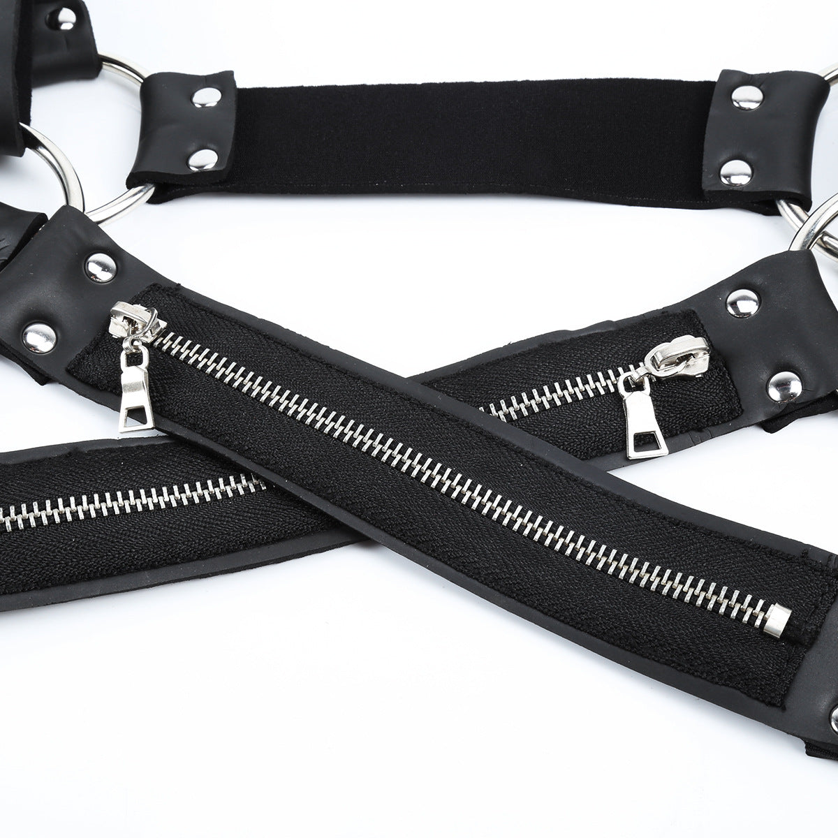 Men's Powerful Men's Binding Stretch Zipper Clothes Binding Sexy Binding Chest Strap