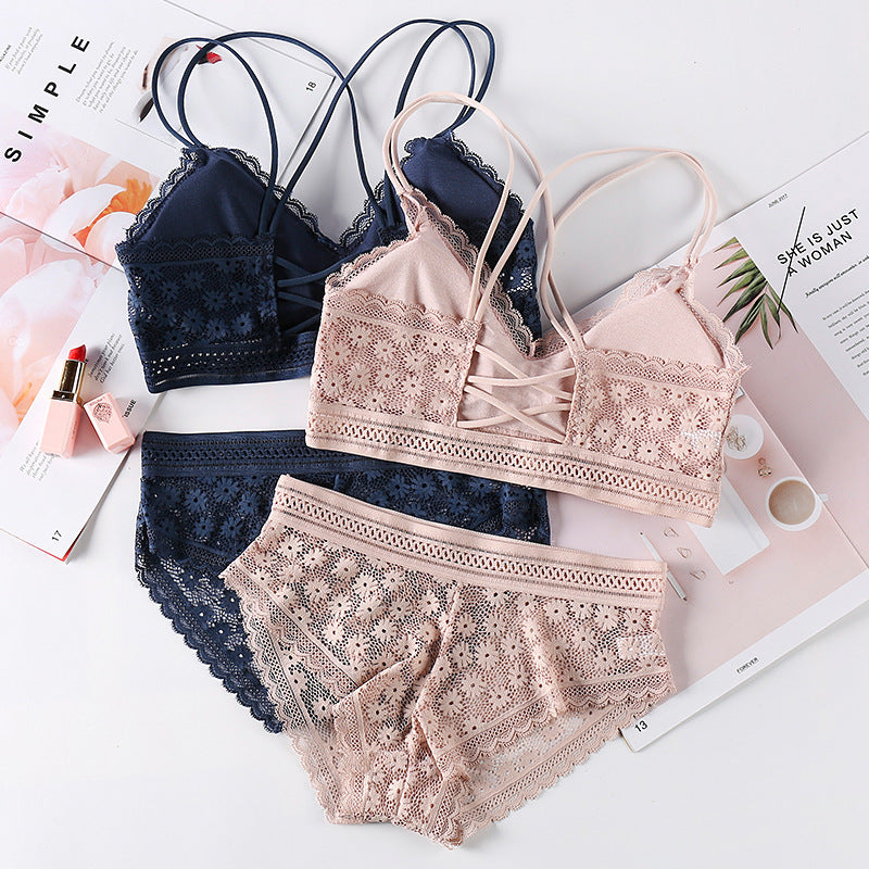 Ensemble de soutien-gorge push-up sous-vêtements sexy