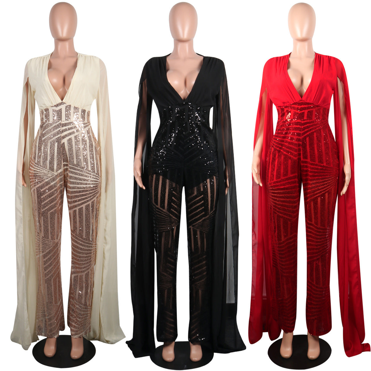 Ensemble de mode robe de soirée sexy à paillettes
