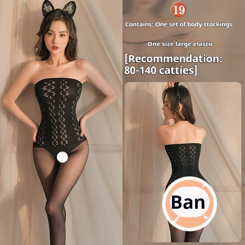 Lingerie Sexy Ouverte Passion Transparent Sense Body En Maille