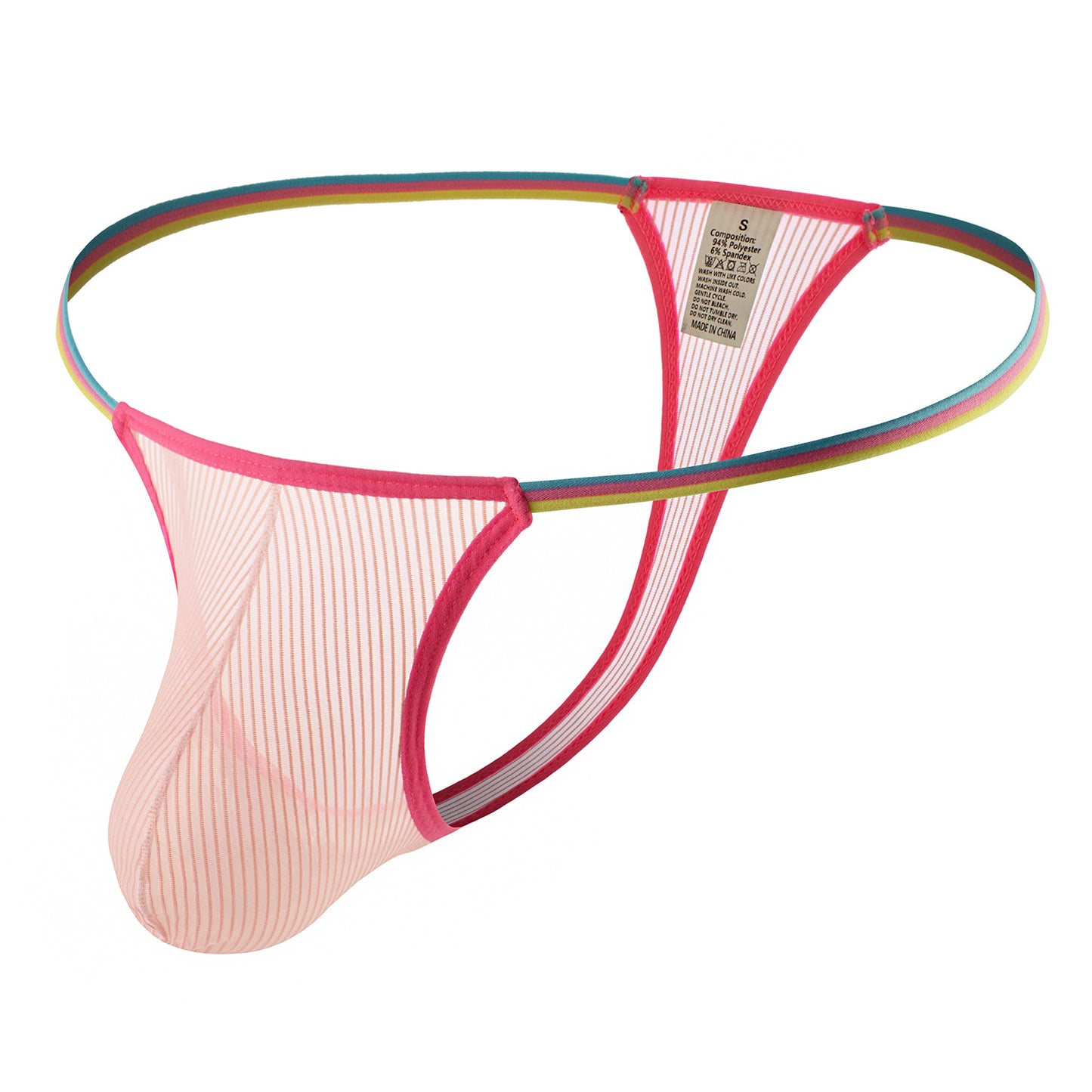 Men's Knitting Transparent Stretch Thong