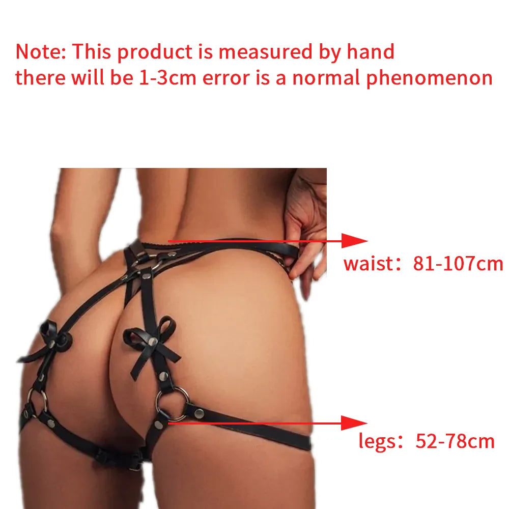 Body Women Garter Belts Leather Harness Women y Lingerie Stockings Belt Goth Harajuku Thigh Garters Sword Belt