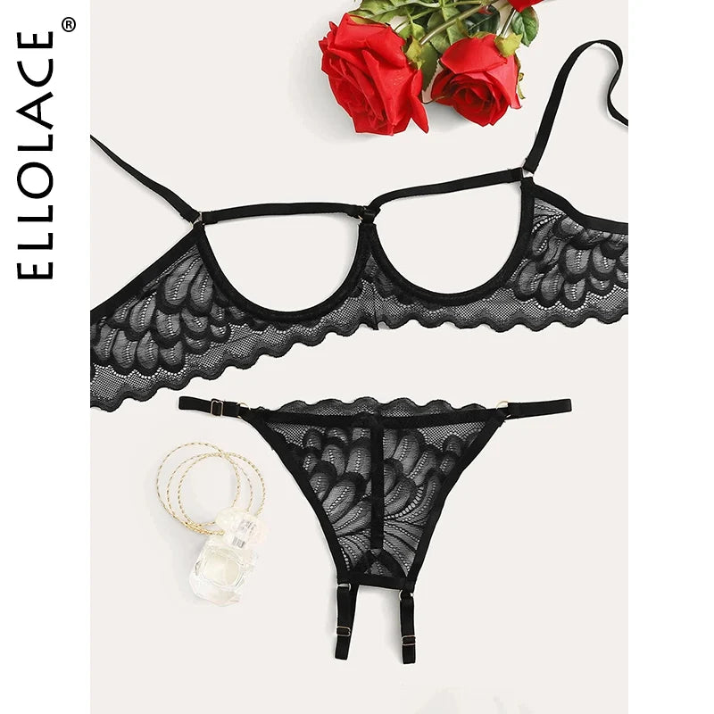 Lingerie Set y Hollow Out Lingerie Underwear Set Women's Push Up Bra Lingerie Underwear For Women