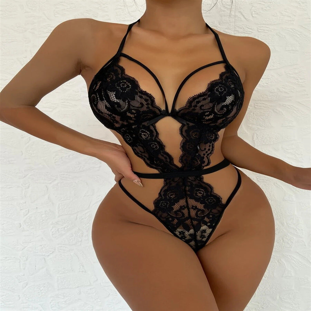 Sexy Women Clothing Heavy Craft Adjustable Buckle Waist Decoration Sexy Jumpsuit Sexy Lingerie