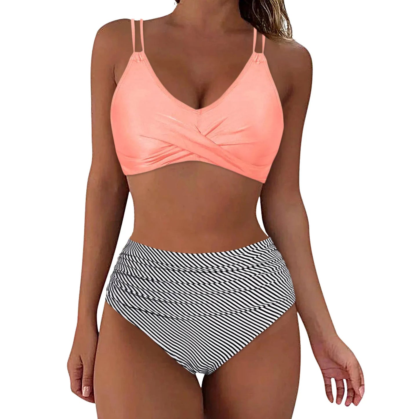 Ensemble de bikini imprimé européen et américain pour femmes