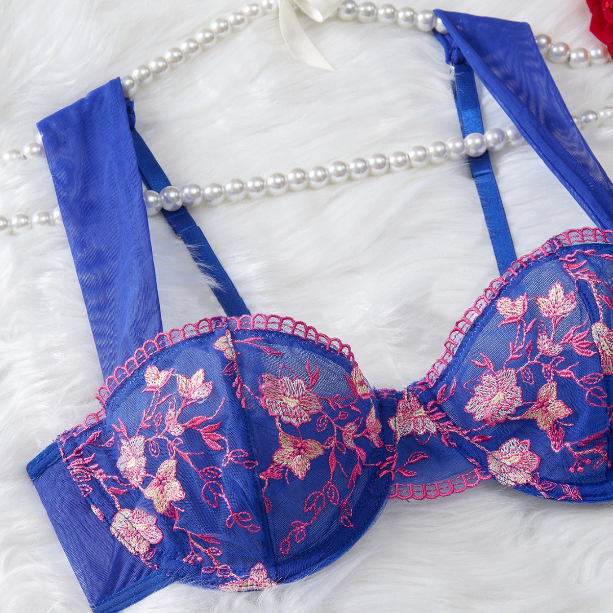 French Romantic Sexy Passion Mesh Perspective Sexy Lingerie