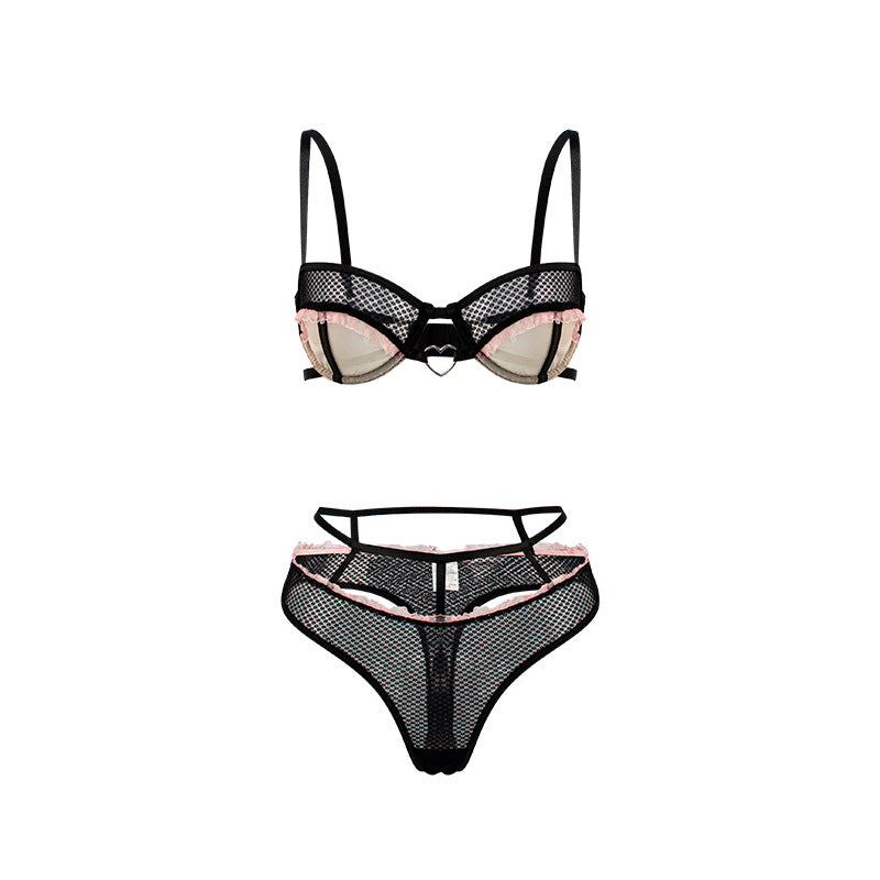 Sexy Lingerie Net Sexy Suit Backless Two Piece Bunny