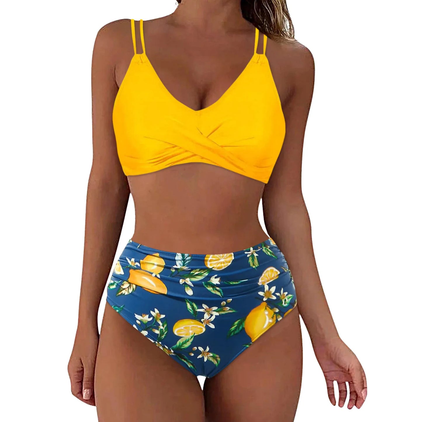 Ensemble de bikini imprimé européen et américain pour femmes