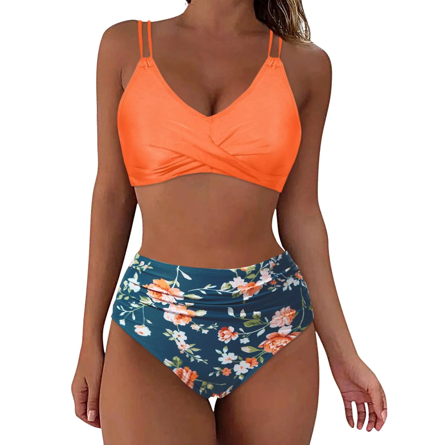 Ensemble de bikini imprimé européen et américain pour femmes