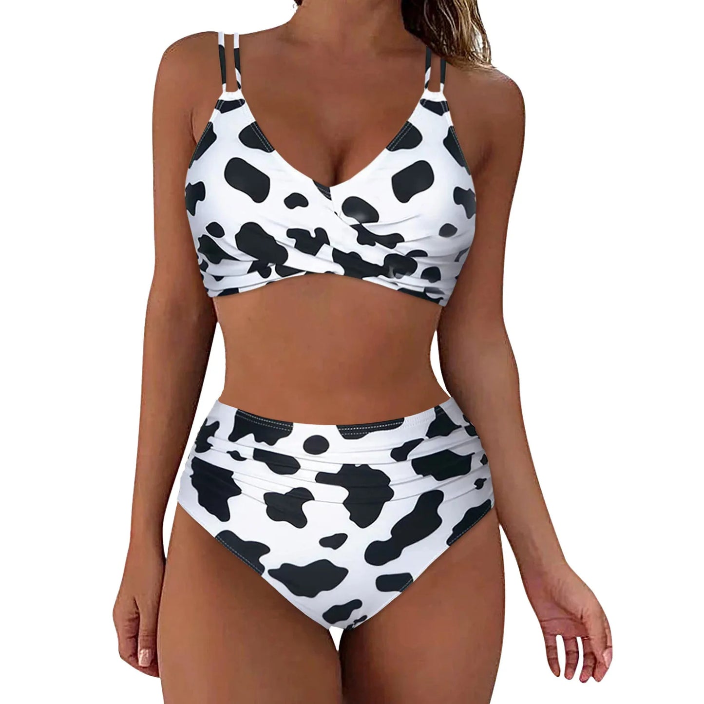 Ensemble de bikini imprimé européen et américain pour femmes