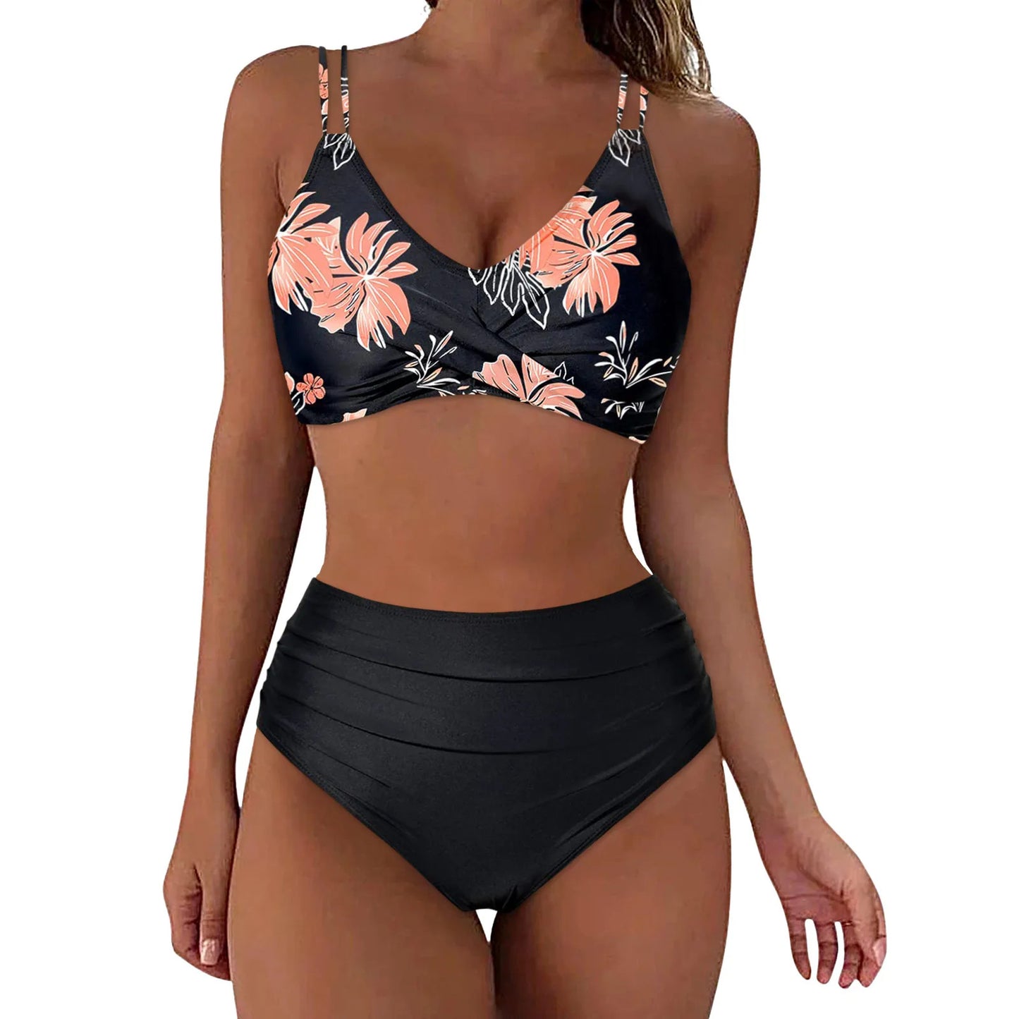 Ensemble de bikini imprimé européen et américain pour femmes