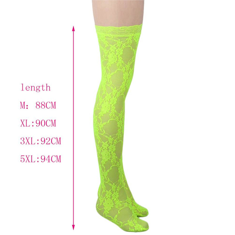 Sexy Split Onesies Lace Stockings Set L Sexy Lingerie