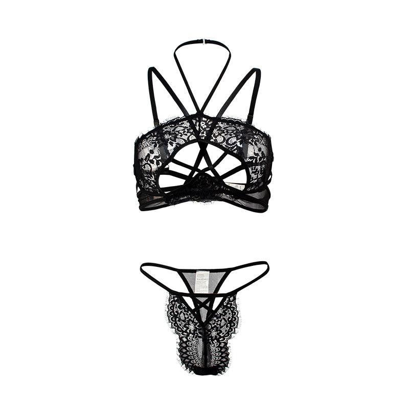 Sexy Lingerie Backless Lace Lace Sexy Two Piece Suit Bed Flirting For Women