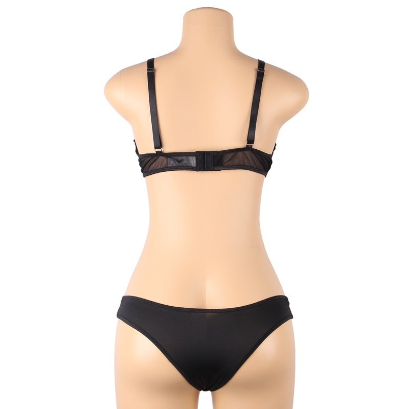 Ladies Sexy Lingerie Sexy Mesh Bra Triangle Underwear Two Piece Suit