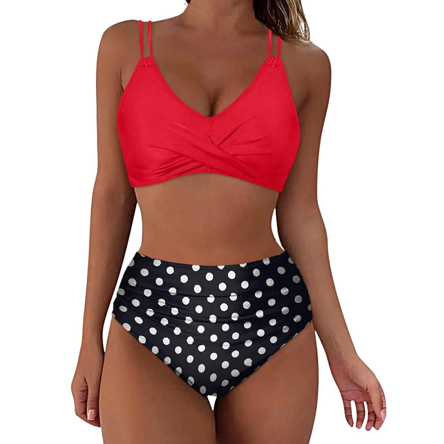 Ensemble de bikini imprimé européen et américain pour femmes