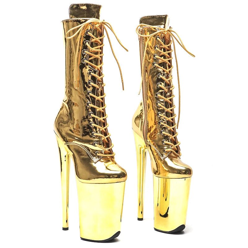 23CM/9inches PU upper y boots High Heels Platform Pole Dance shoes