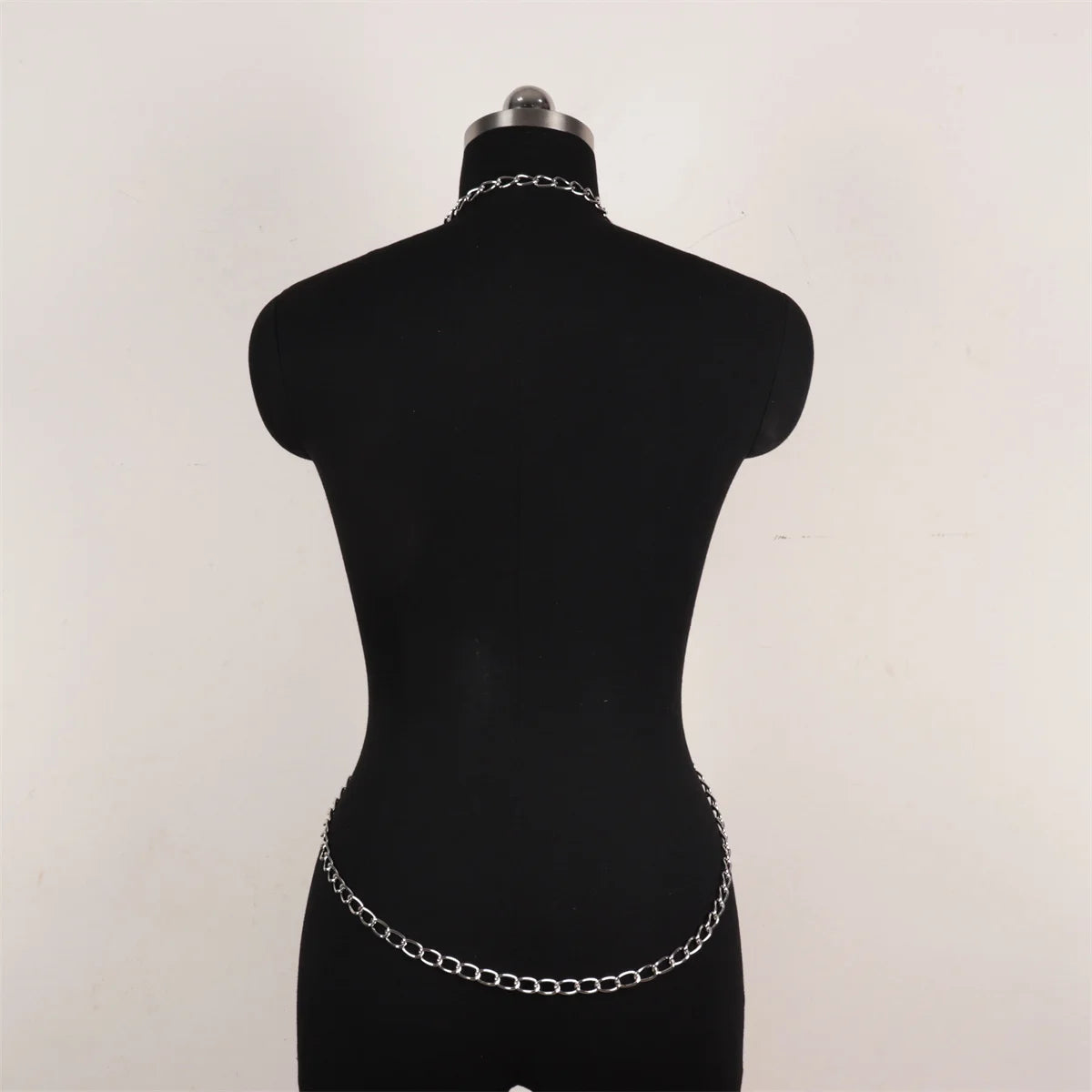 Gothic Body Harness Chain Men Fashion Metal Punk Leather Tops Chest Jewellery Accessories Fashion Party Nightclub Straps