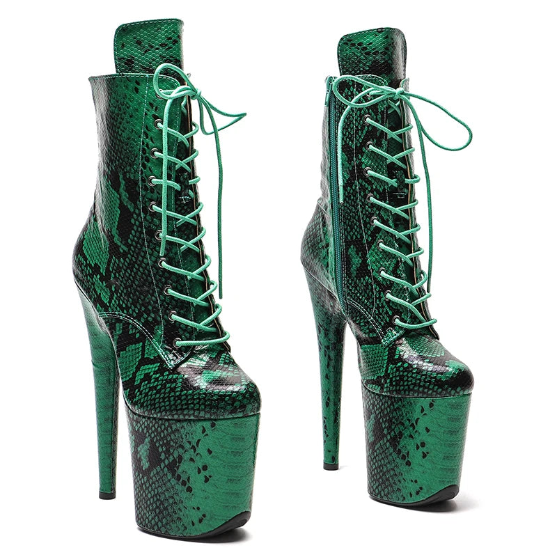 20CM/8inches Pole dancing shoes Nightclub Stage High Heel Bottom Boots women High Heel platform boot 3B