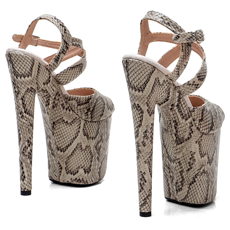 8Inch/20cm Fashion Shoes Super High Heels y Platform Sandals Nightclub Catwalk Women Shoes 1B