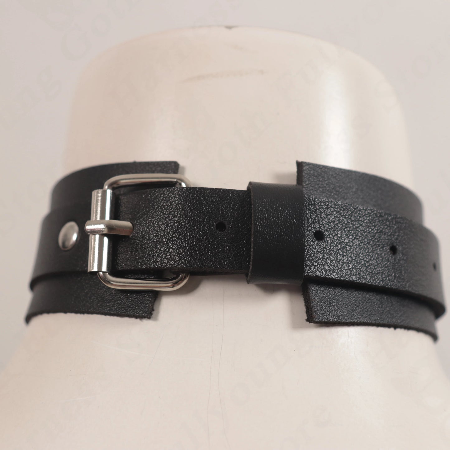 Harajuku PU Leather Choker Necklace For Women Statement Gothic Punk Rock Metal Round Necklaces Anime Party Jewelry