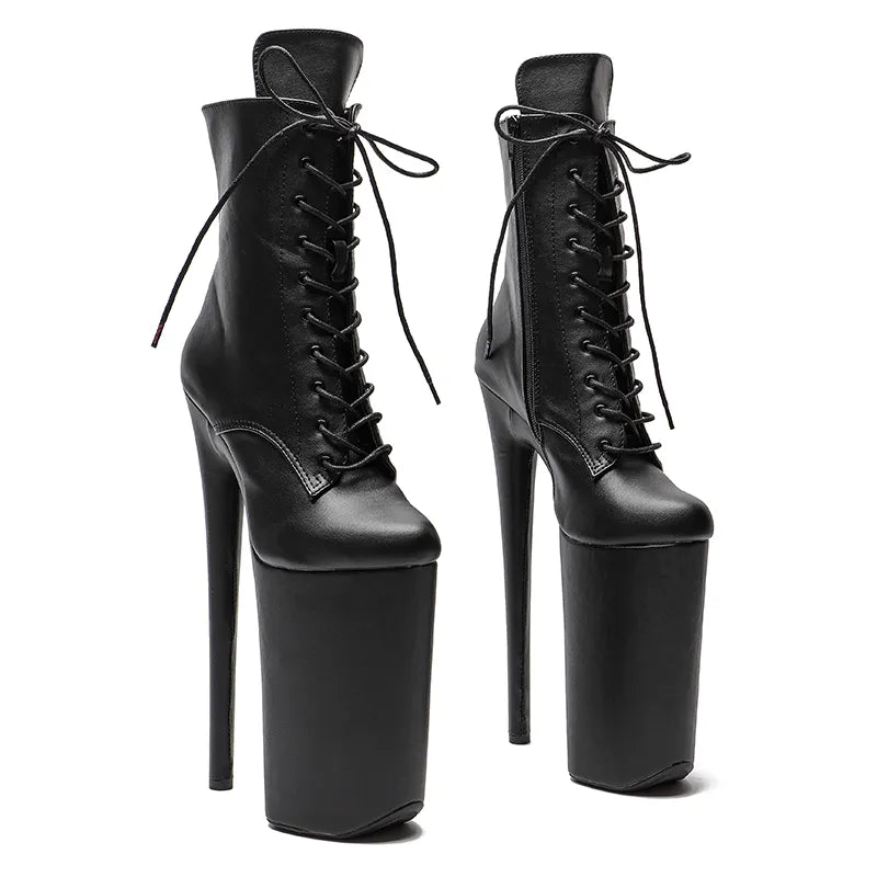 26CM/10inches Matte PU Upper y exotic High Heel platform party shoes Pole Dance boot