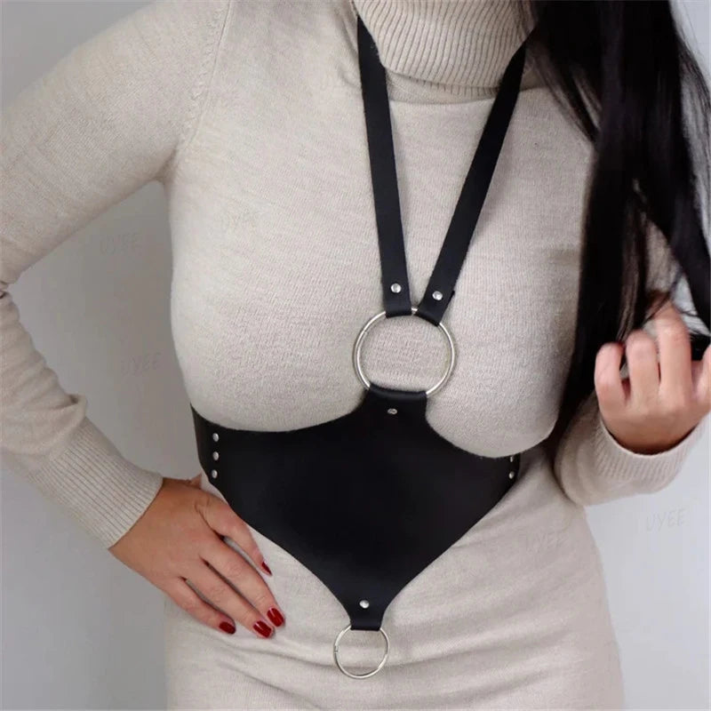 Fashion Harness belt Harness Corset Leather Lingerie Lingerie Body Harness Clothing Gothic Suspenders for Women