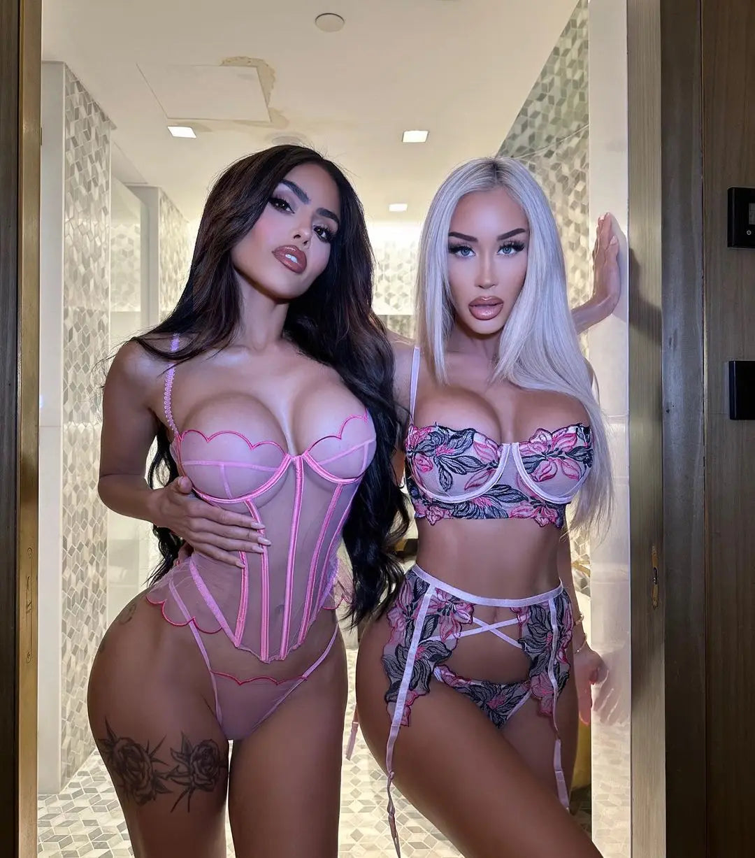 Ellolace Sexy Hot Lingerie Floral Lace Erotic Outfits Naked Girl Sensual Fantasy Underwear Uncensored Valentine's Day Sexy Gifts