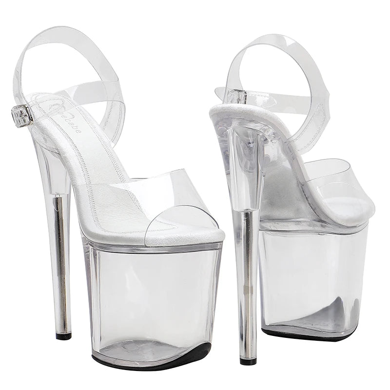 8Inch/20cm PVC upper Women's Platform Sandals party High Heels Shoes Pole Dance Shoes