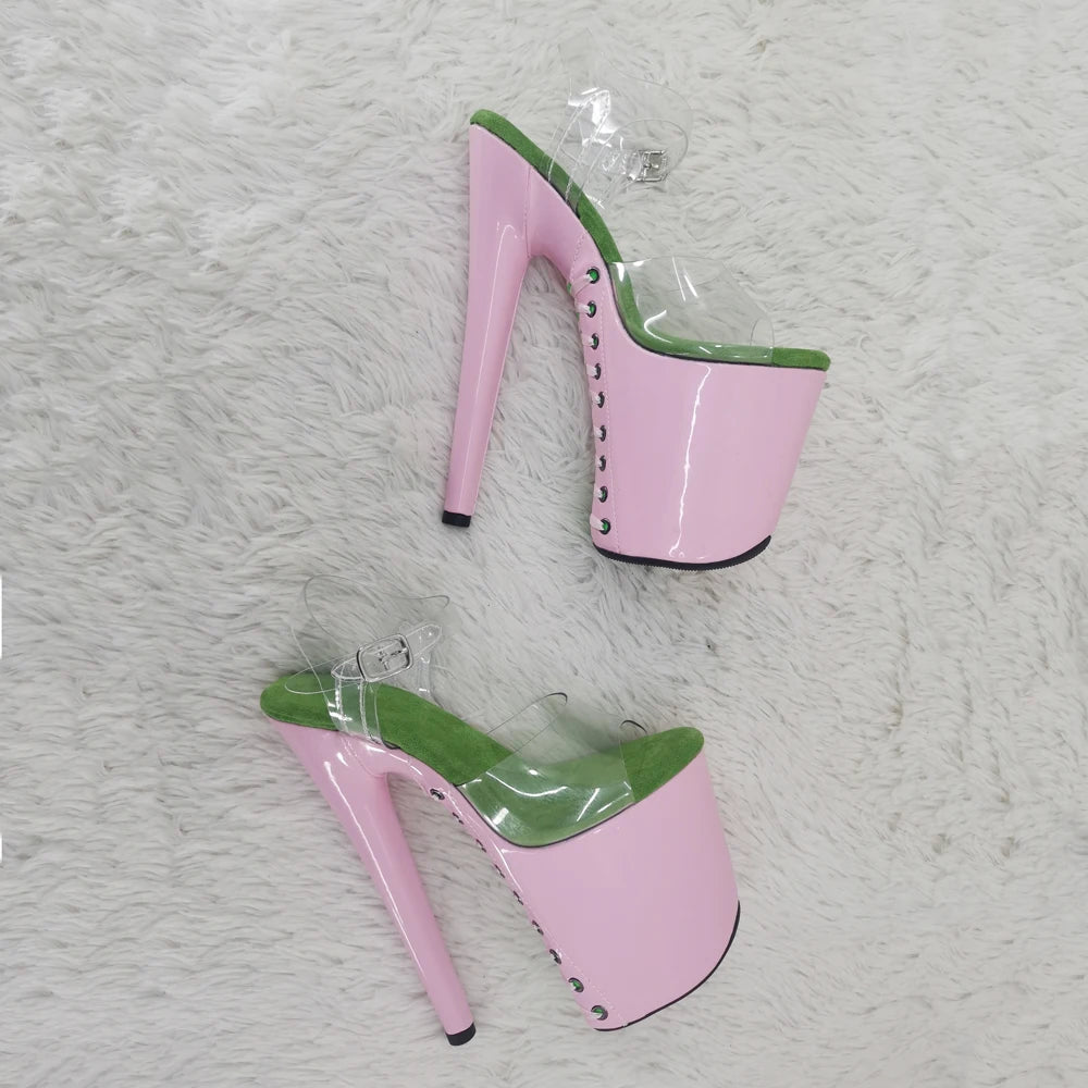 8Inch/20cm PVC upper Women's Platform Sandals party High Heels Shoes Pole Dance Shoes