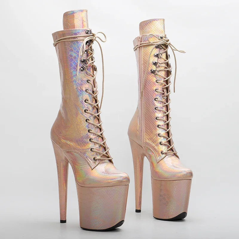 stock 20CM/8inches platform Pole Dance boot