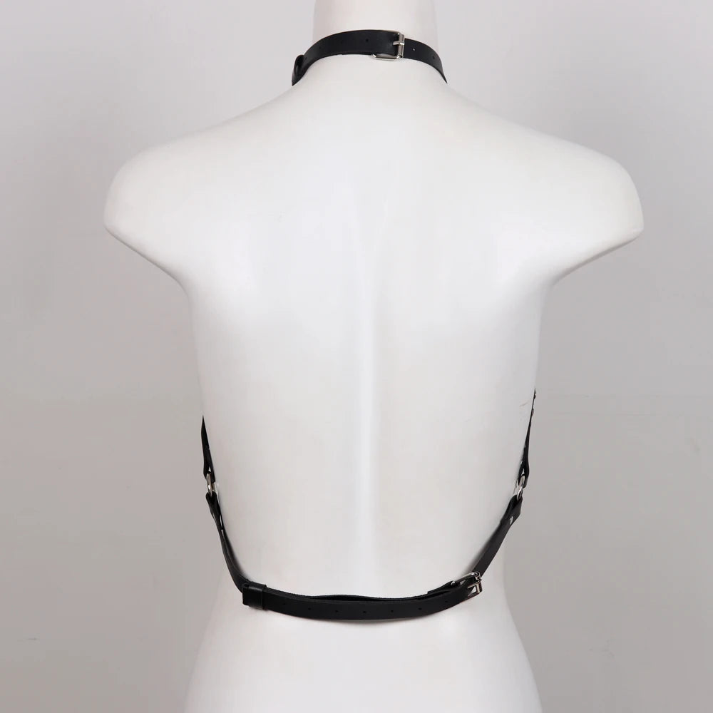 Women Harness Belt Chest Body Harness Leather Lingerie Lingerie Gothic Clothing Festival Rave Outfit