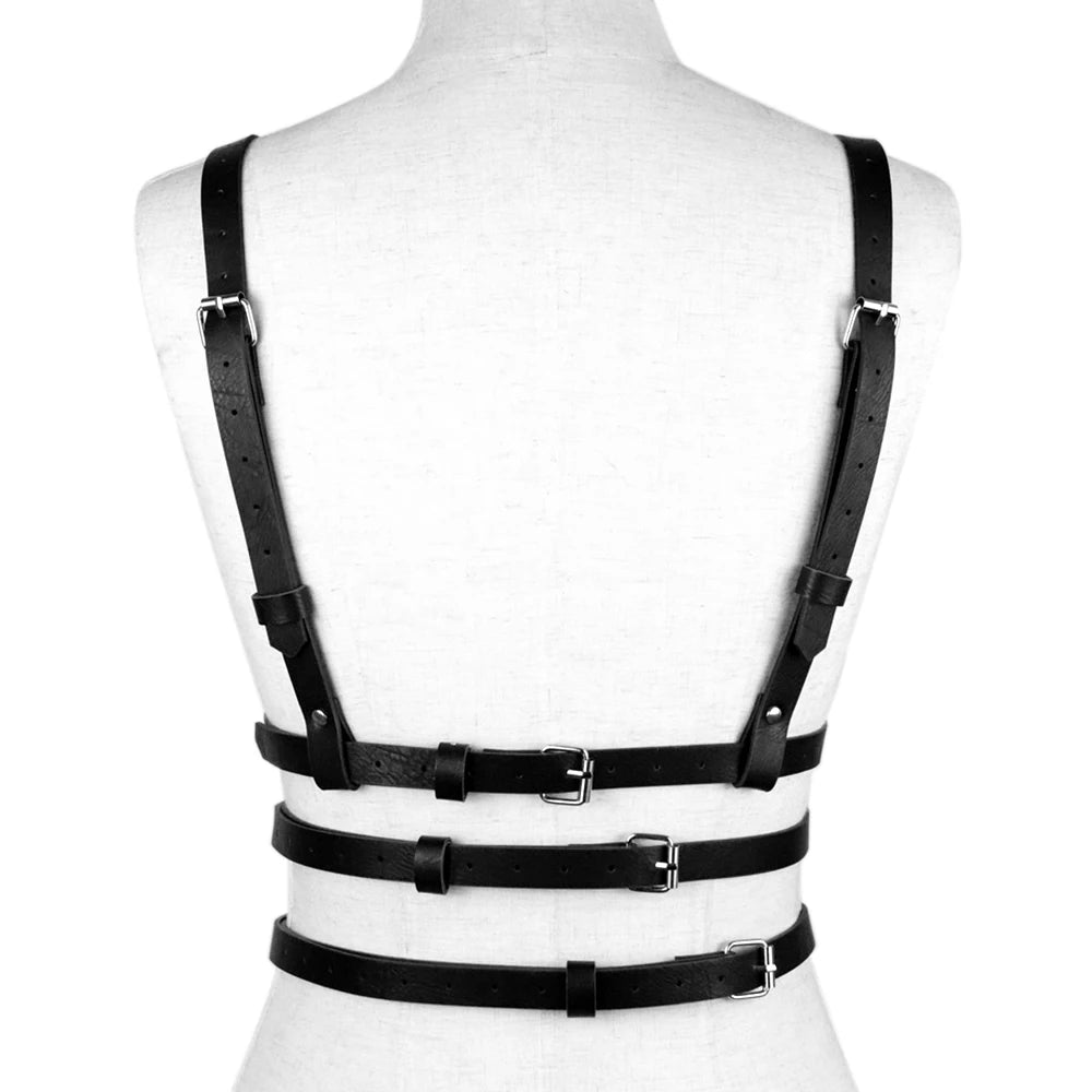 Fashion Harness belt Harness Corset Leather Lingerie Lingerie Body Harness Clothing Gothic Suspenders for Women
