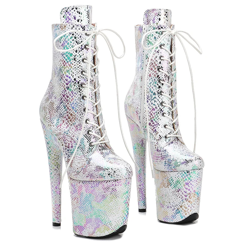 20CM/8inches Pole dancing shoes High Heel platform Pole Dance boot
