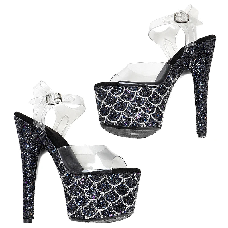 17CM/7Inch Women's Platform Sandals party High Heels Shoes Pole Dancing Shoes