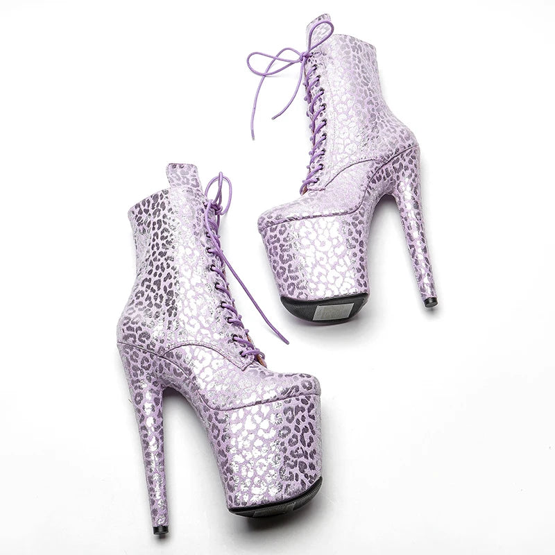 20CM/8inch Exotic fashion high heel Nightclub Stage platform Pole Dance boot club show 3B