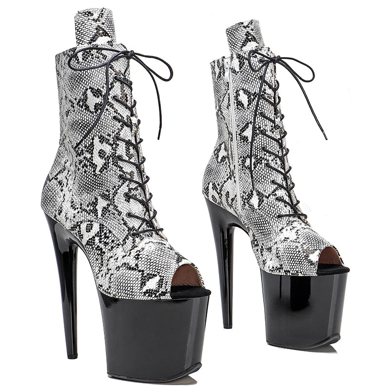 stock 20CM/8inches platform Pole Dance boot